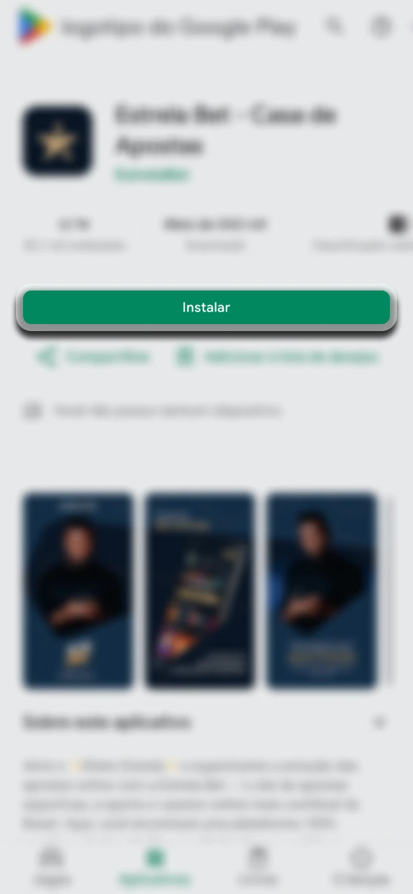 Acesse a página do Google Play para baixar o aplicativo Estrela Bet.