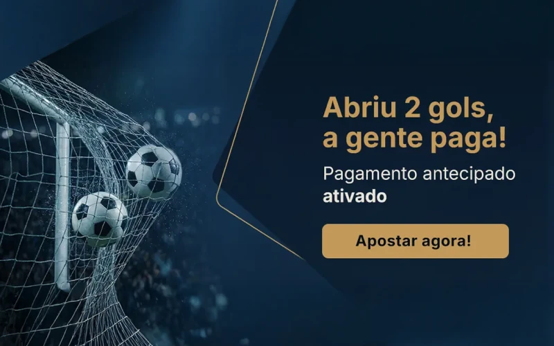A promoção de apostas antecipadas em futebol oferece bônus extras na Estrela Bet.