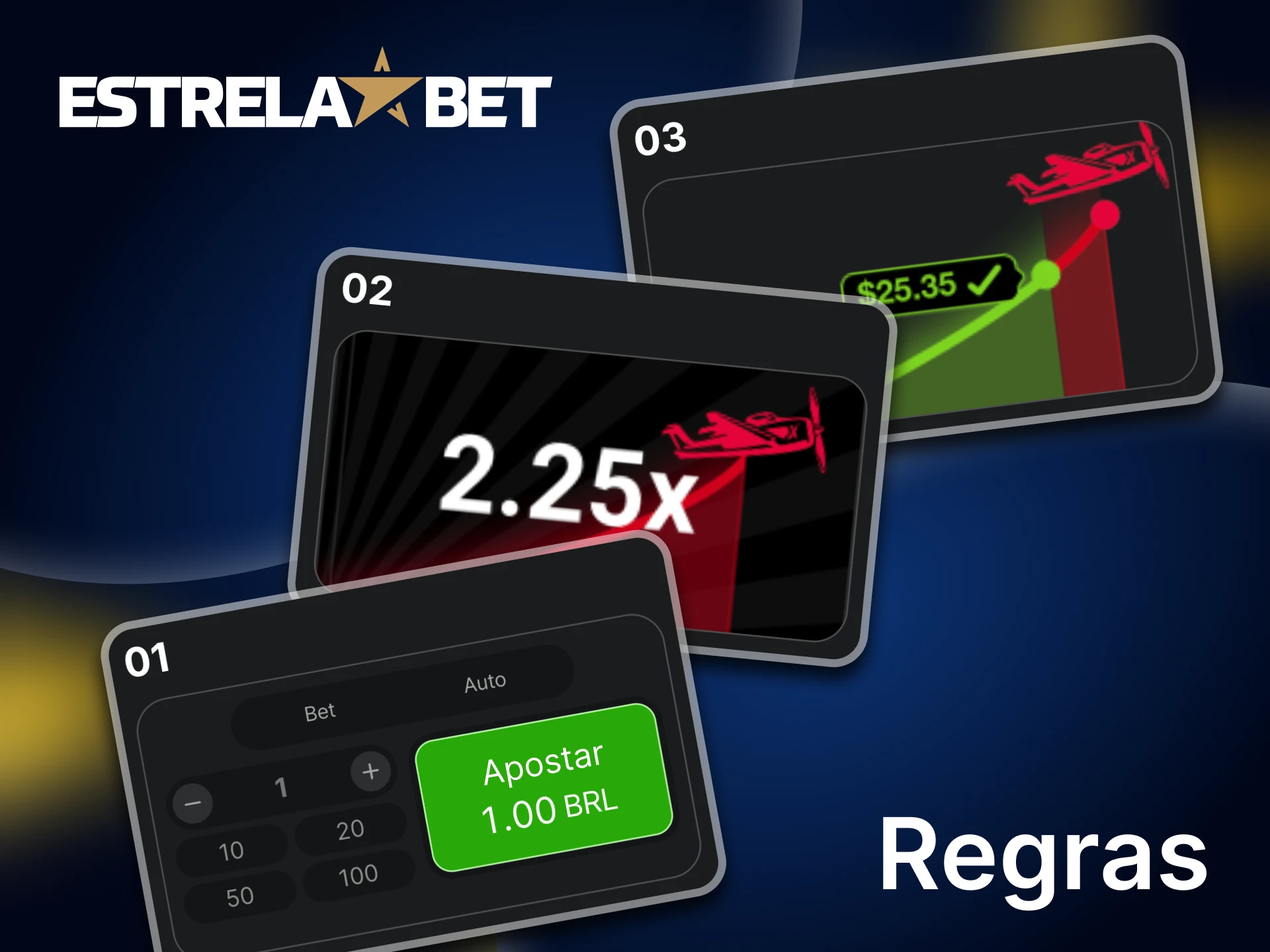 As regras do Aviator são fáceis de jogar na Estrela Bet.