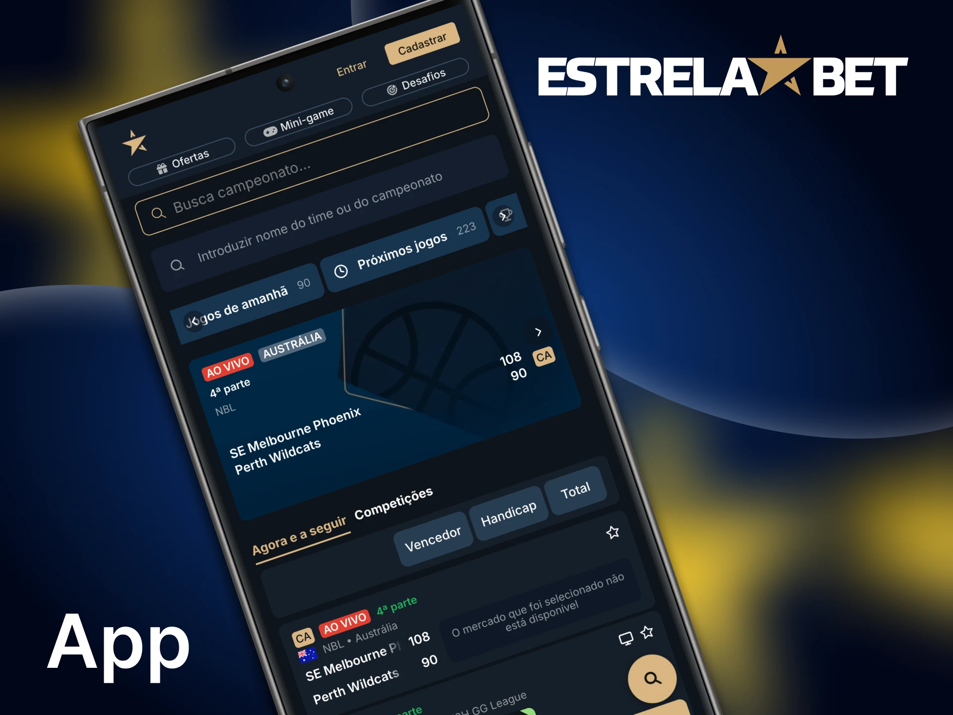 Baixe o aplicativo Estrela Bet para apostar em basquete pelo seu celular.