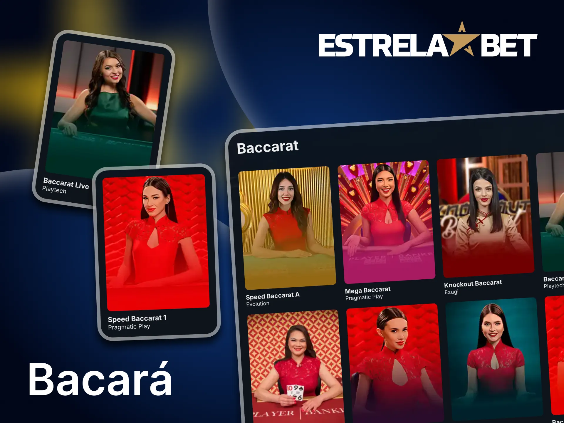 É fácil jogar jogos de Bacará na plataforma Estrela Bet.