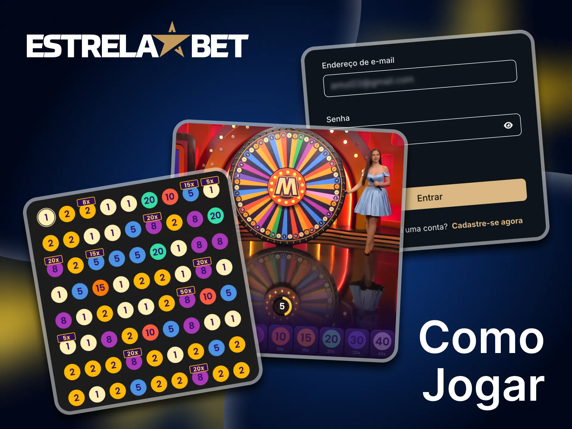Comece a jogar no casino ao vivo da Estrela Bet com facilidade.