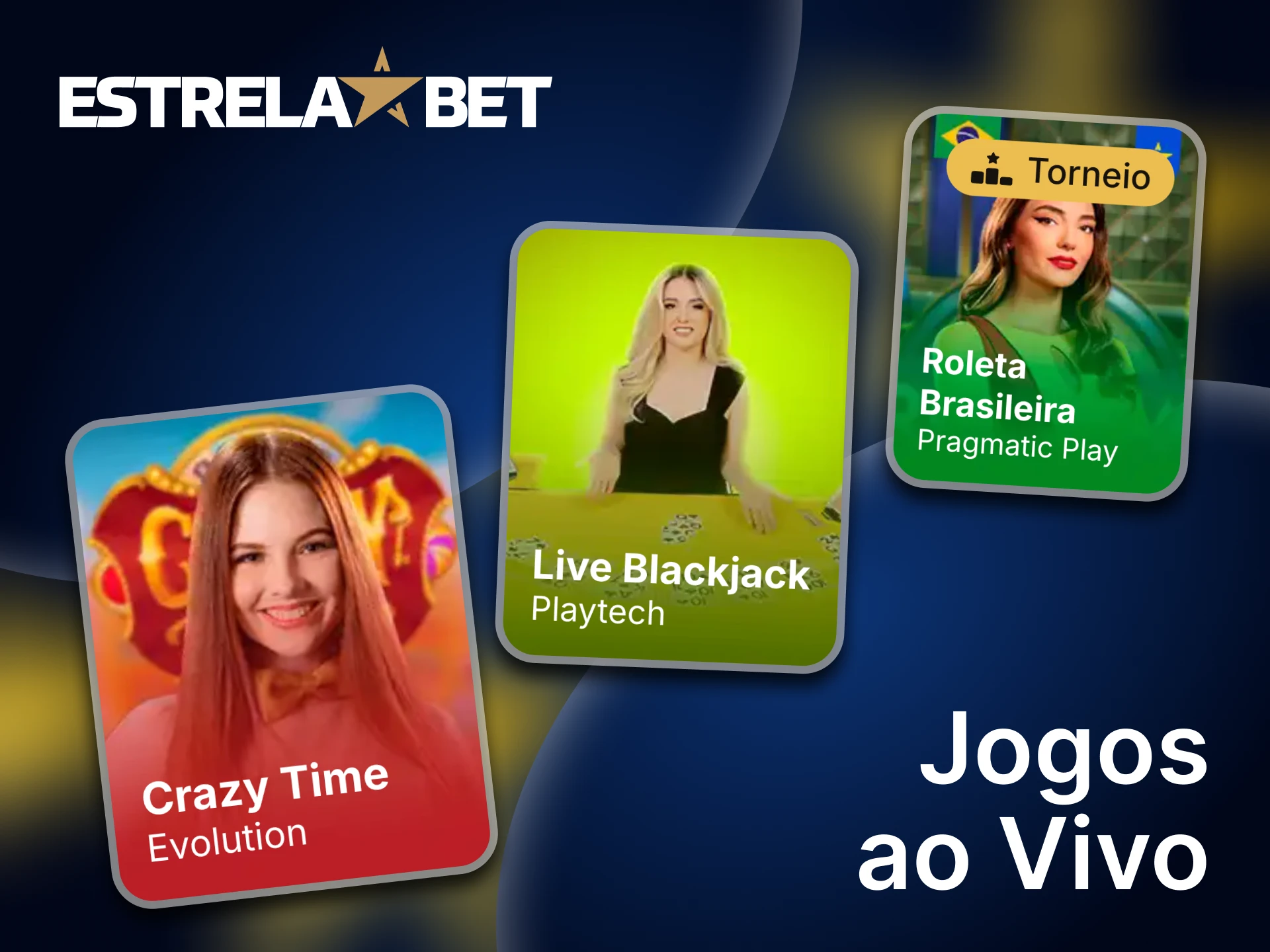Divirta-se jogando com dealers profissionais na Estrela Bet.