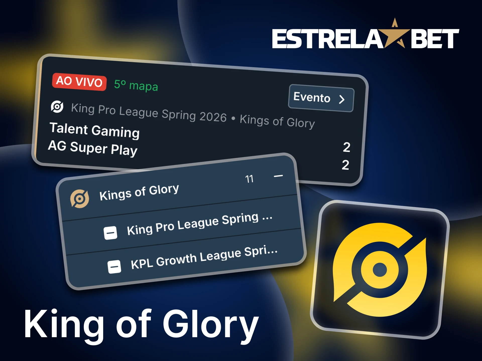 A Estrela Bet oferece diversos torneios King of Glory.