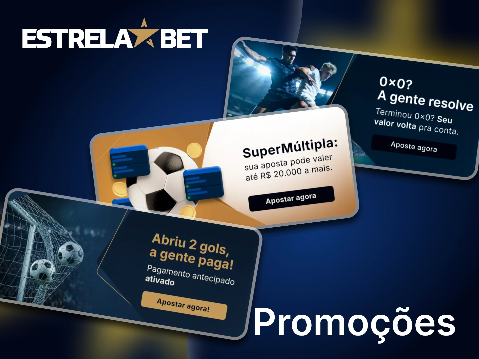 Aproveite as diversas promoções ativas da Estrela Bet para jogos de futebol.