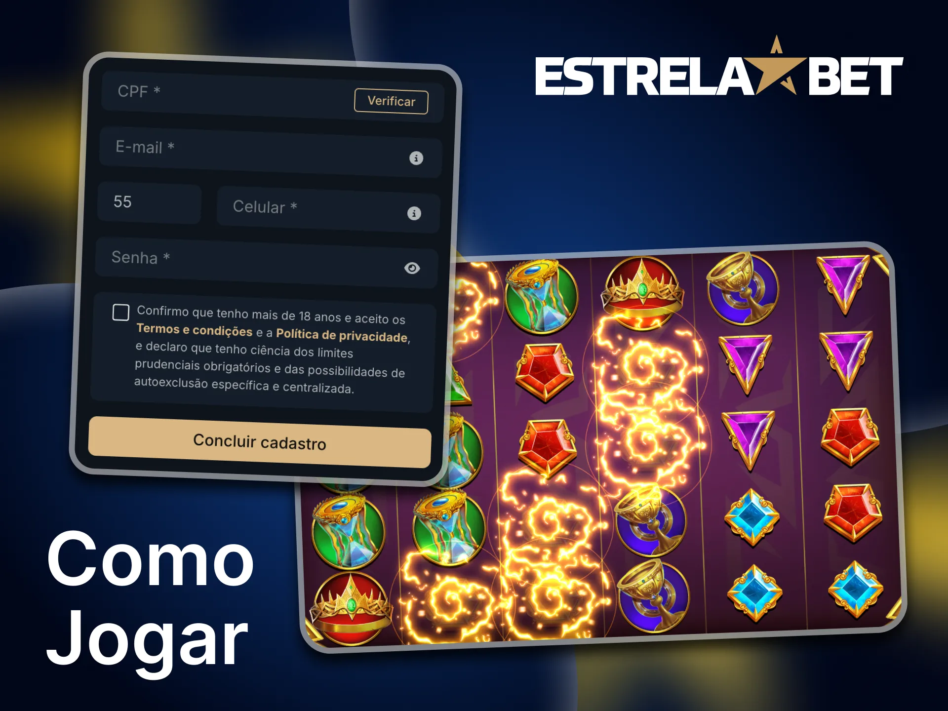 Siga os passos e desfrute do Gates of Olympus no Estrela Bet.