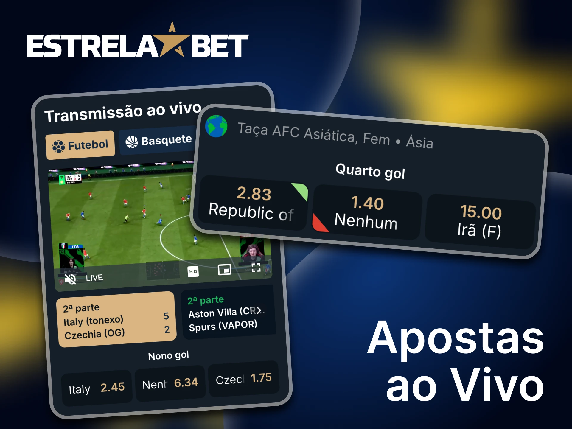 Experimente a funcionalidade de apostas ao vivo na plataforma Estrela Bet.
