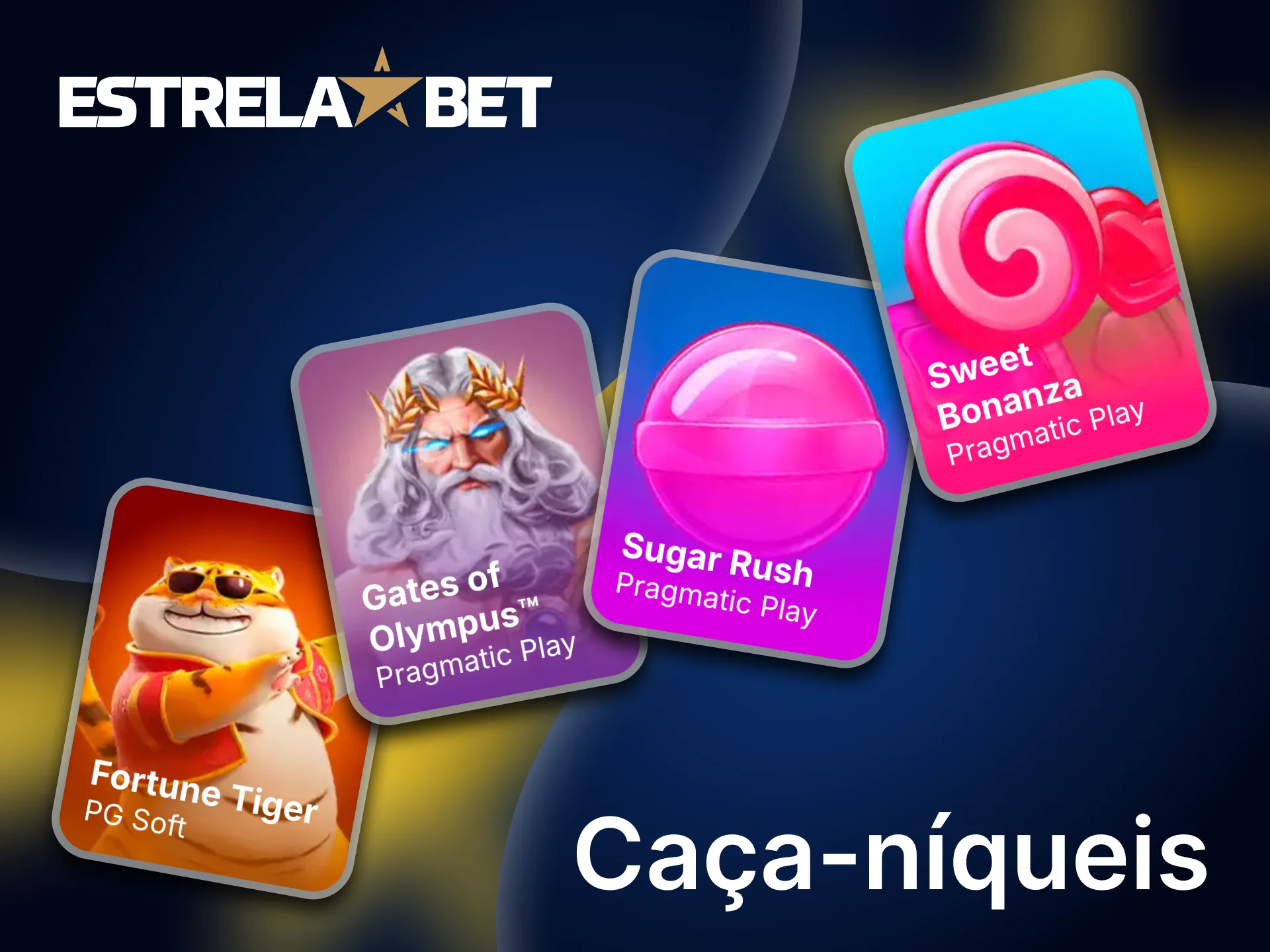 A seção de slots da Estrela Bet é a maior do site.
