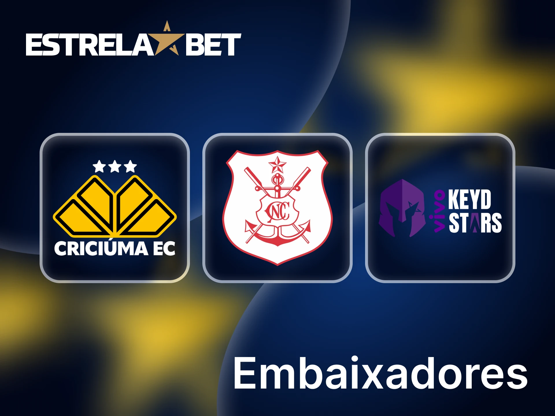 A plataforma Estrela Bet possui parcerias oficiais com clubes esportivos no Brasil.