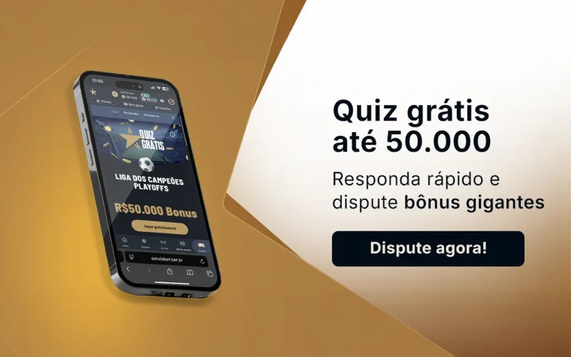 Ganhe prêmios com a promoção Quiz Grátis da Estrela Bet.