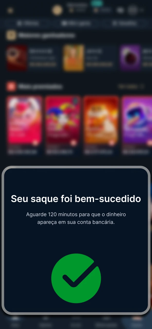 Conclua o processo de saque na Estrela Bet.