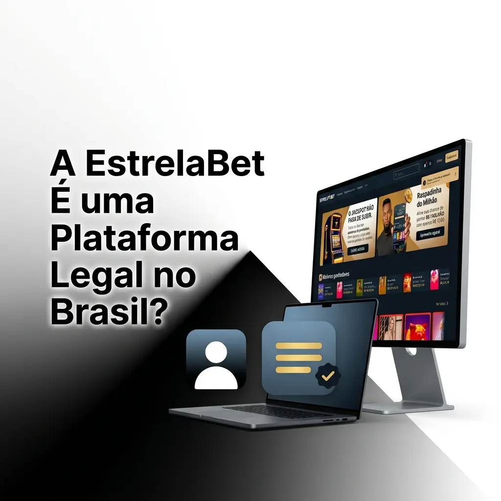 Logotipo da EstrelaBet com selo de licença legal no Brasil emitida pela SPA do Ministério da Fazenda