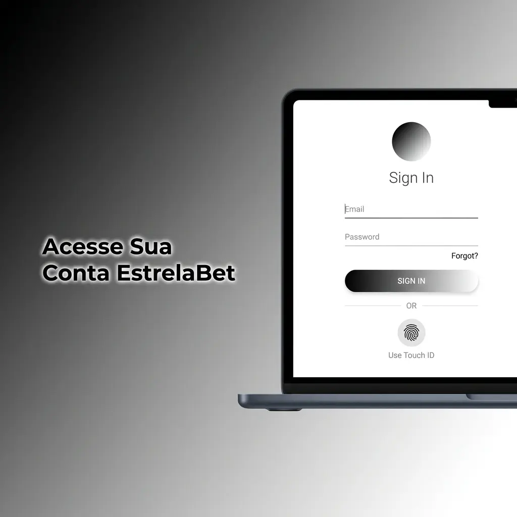Tela de login da EstrelaBet com campos de e-mail, CPF e senha para acessar sua conta