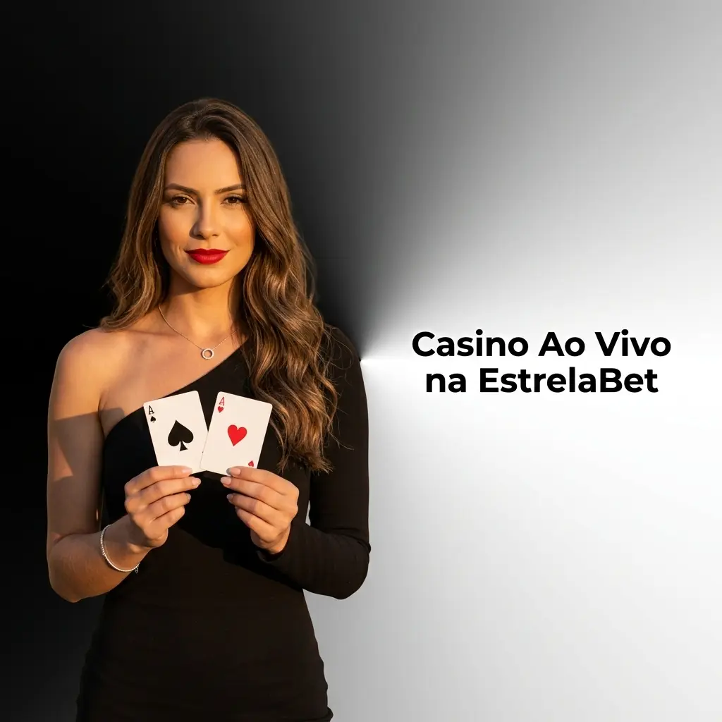 Cassino ao vivo da EstrelaBet com dealers reais em estúdios HD, oferecendo roleta, blackjack e Crazy Time 24h
