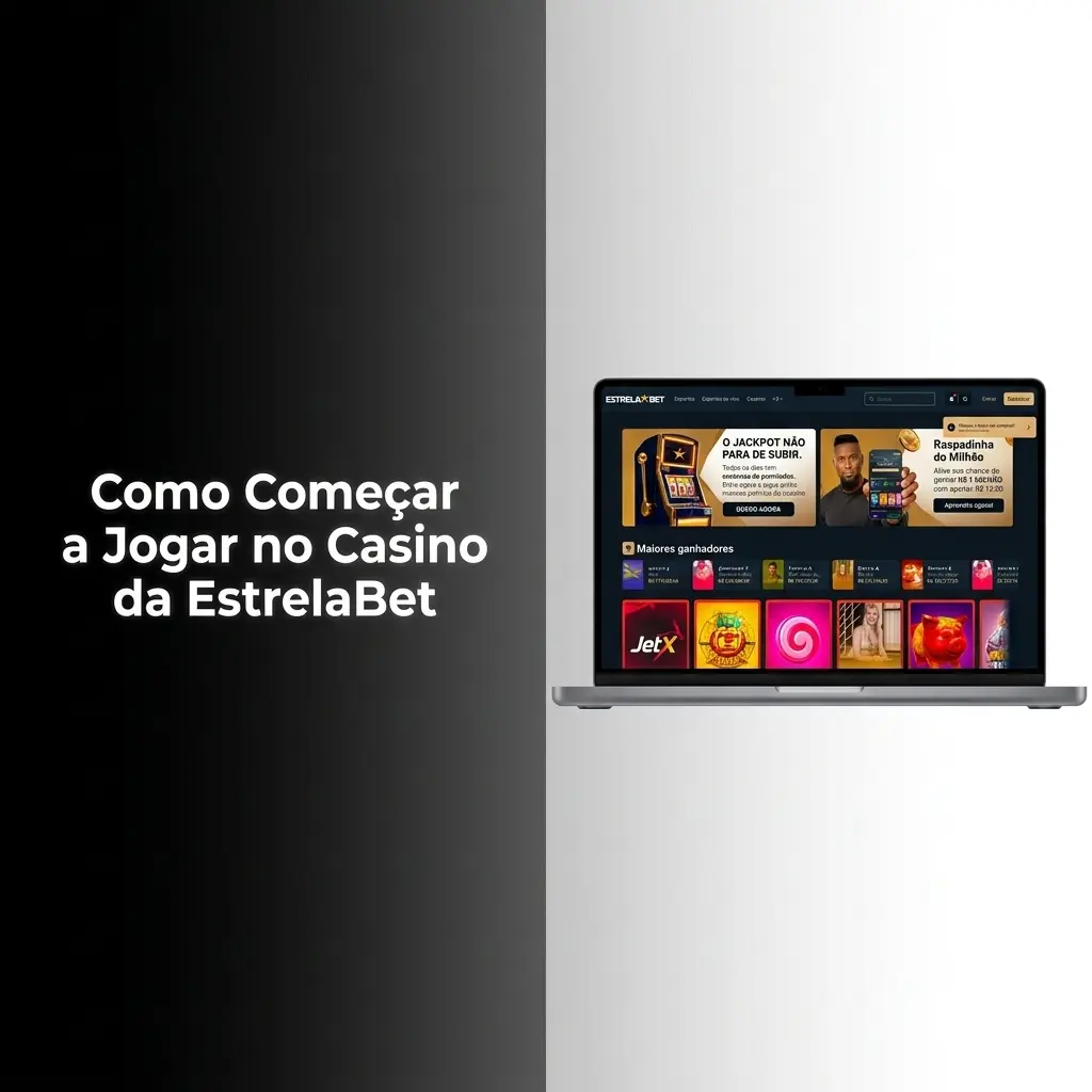Guia passo a passo para começar a jogar no casino da EstrelaBet com cadastro, depósito via Pix e bônus
